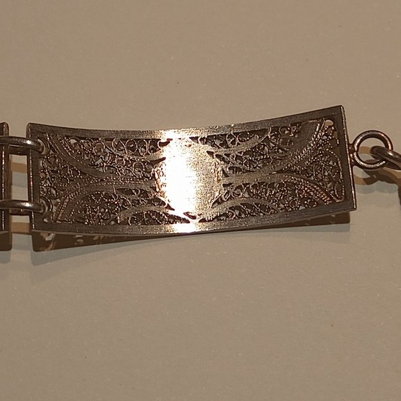 Vintage Rare Enamel filigree bracelet - Picture 7 of 8